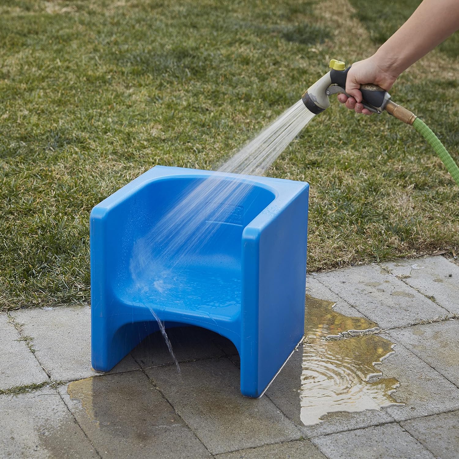 ECR4Kids Tri-Me 3-in-1 Cube Chair, Kids Furniture, Blue, 4-Piece : Home & Kitchen