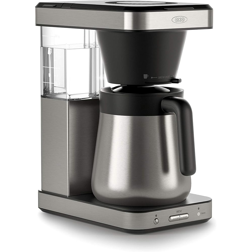 OXO Brew 8-Cup Coffee Maker - Single-Serve & Carafe, Thermal Stainless Steel, SCA Certified: Home & Kitchen