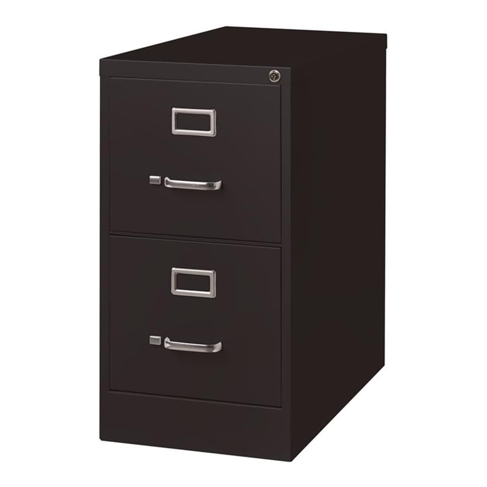 Lorell Fortress Locking Metal File Cabinet, 2-Drawer, 26.5