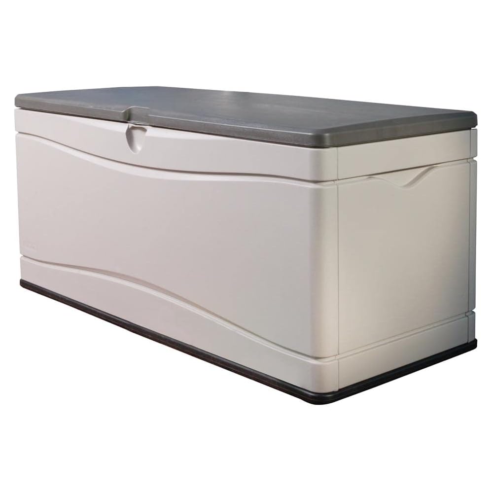 : Lifetime 60012 Extra Large Deck Box, 130 Gallon, Desert Sand/Brown : Patio, Lawn & Garden