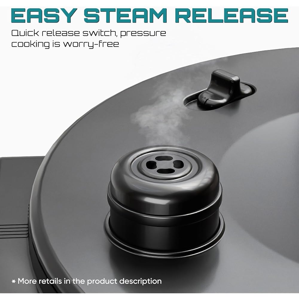 OLIXIS Electric Pressure Cooker 8 Quart Stainless Steel Multi Cooker Electric for Pressure 16-in-1 Rice, Steamer, Yogurt Maker, Slow Cook,Meat Stew, Cake, Saute, Multigrain: Home & Kitchen