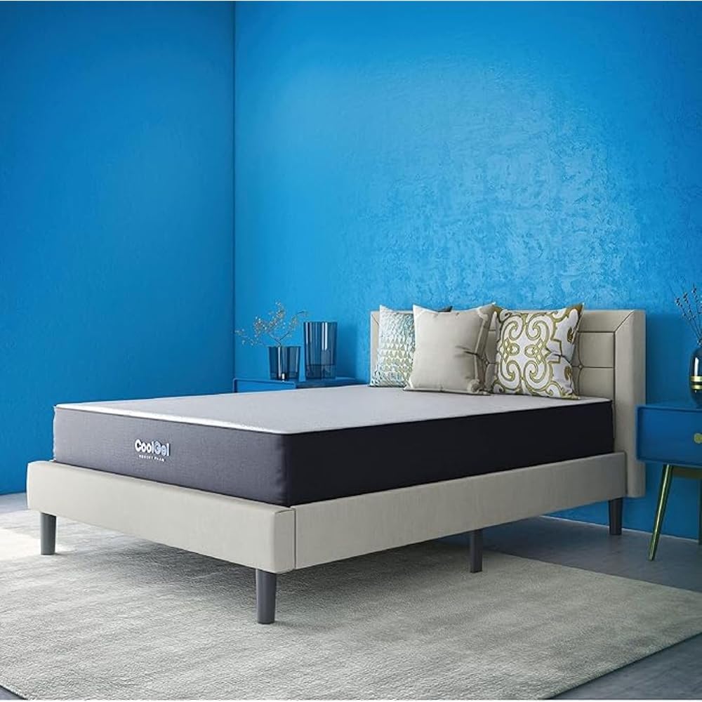 Cool Gel 10 Inch Twin XL Mattress Memory Foam Medium Firm, Gel Memory Foam Mattress Twin XL Cooling, Made in the USA, 10