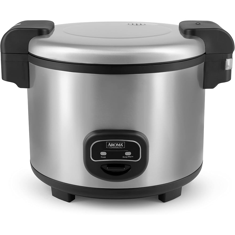 Aroma Housewares 60-Cup (Cooked) (30-Cup UNCOOKED) Commercial Rice Cooker, Stainless Steel Exterior (ARC-1130S), Silver: Home & Kitchen