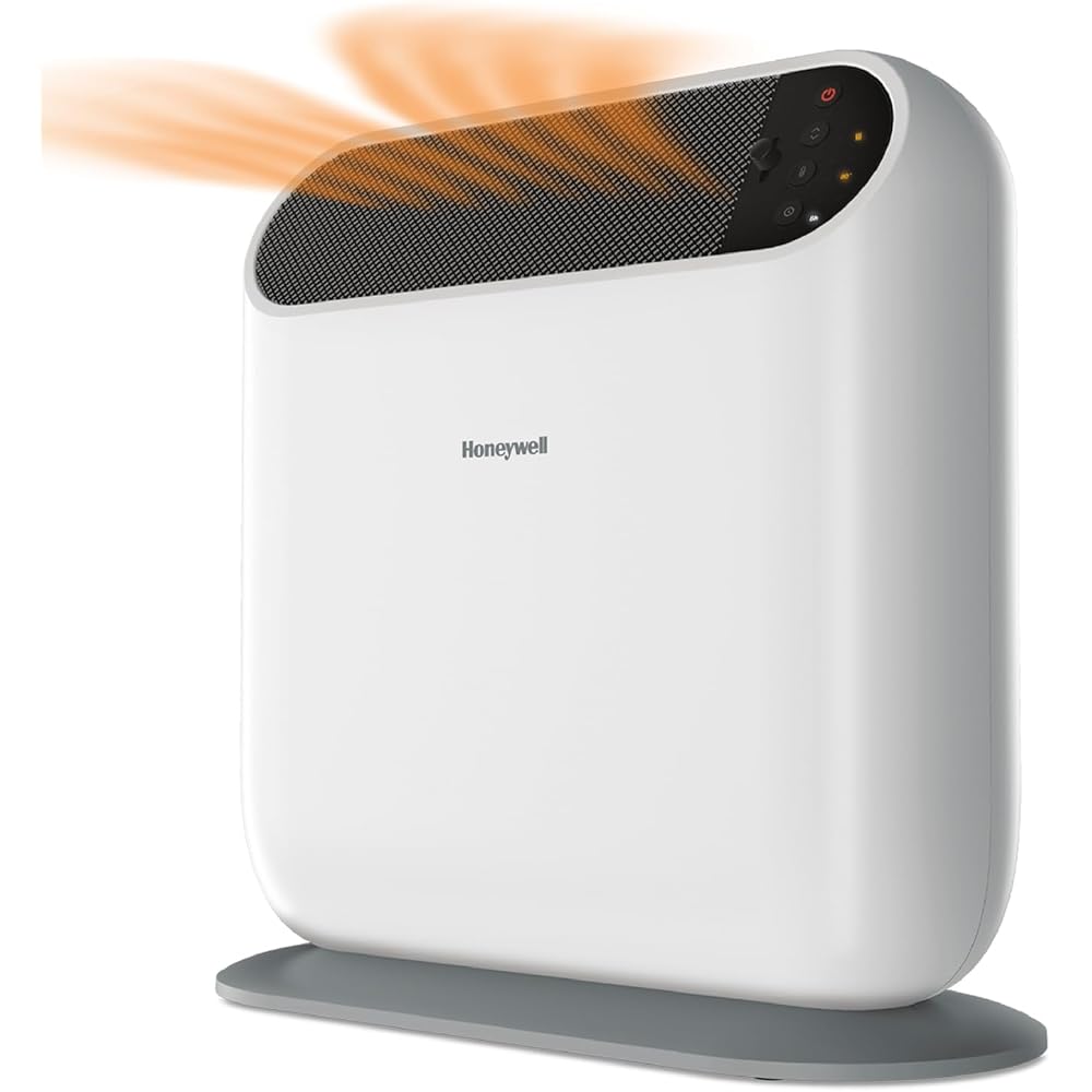 Honeywell ThermaWave 6 Ceramic Technology Space Heater, White – Ceramic Heater with Programmable Thermostat : Home & Kitchen