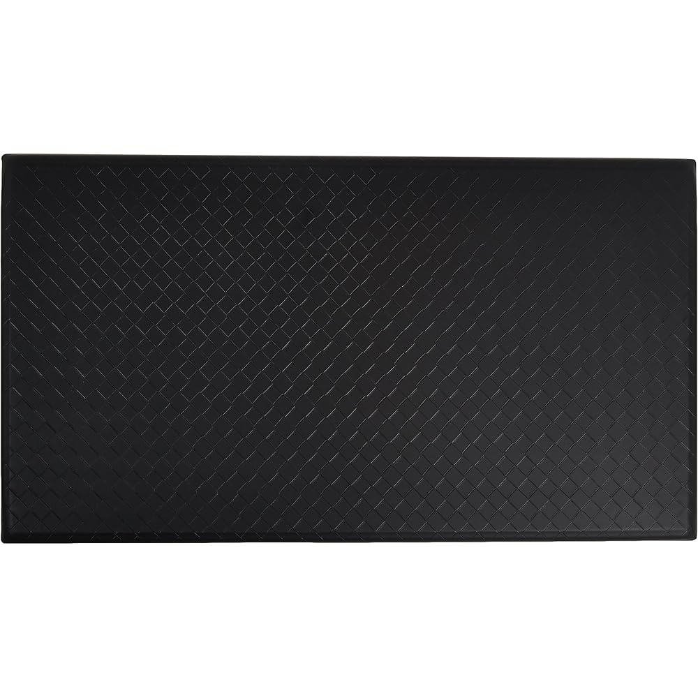Amazon Basics Anti-Fatigue Standing Mat, Non-Slip, Comfort Mat for Home and Office, 20W x 36L x 0.6Th in, Geometric, Black, 5-Pack : Home & Kitchen