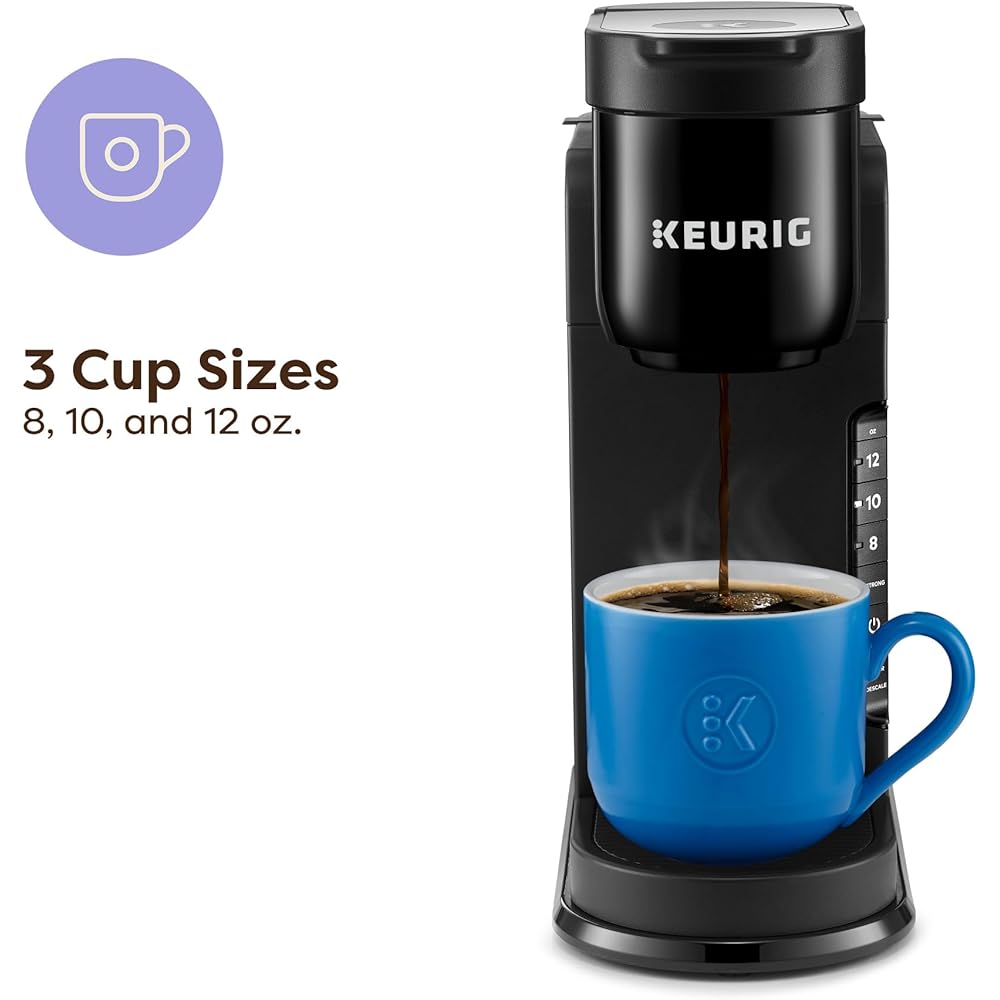 Keurig K-Express Single Serve K-Cup Pod Coffee Maker, 3 Brew Sizes, Strong Button Feature, 42oz Removable Reservoir, Black: Home & Kitchen
