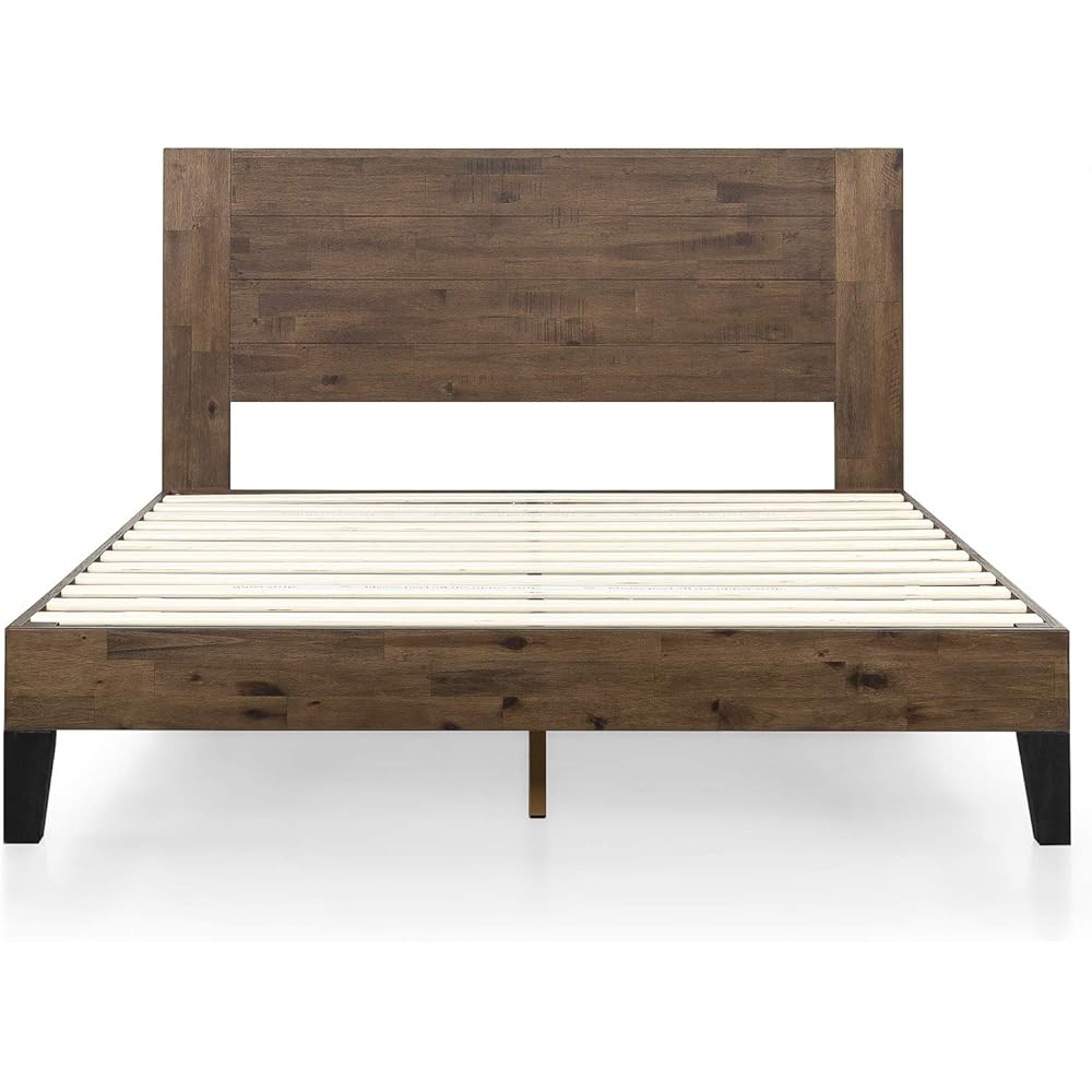 ZINUS Tonja Wood Platform Bed Frame with Headboard, Mattress Foundation with Wood Slat Support, No Box Spring Needed, Easy Assembly, Queen : Home & Kitchen