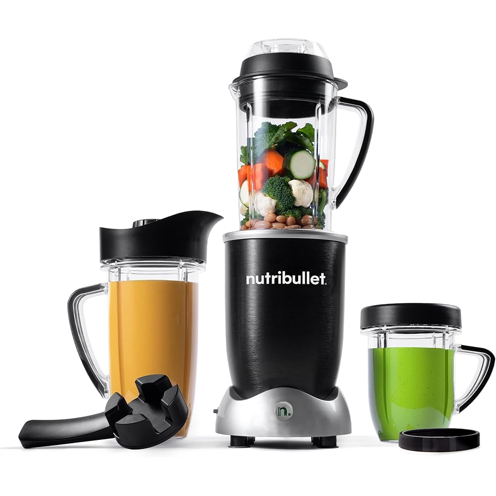 nutribullet® Rx Blender, Hot and Cold Blender, 1700W, 1L Pitcher & 30oz Cup, Extractor Blade, Soups, Hot Liquids, and Sauces, Black, N17-1001 : Home & Kitchen