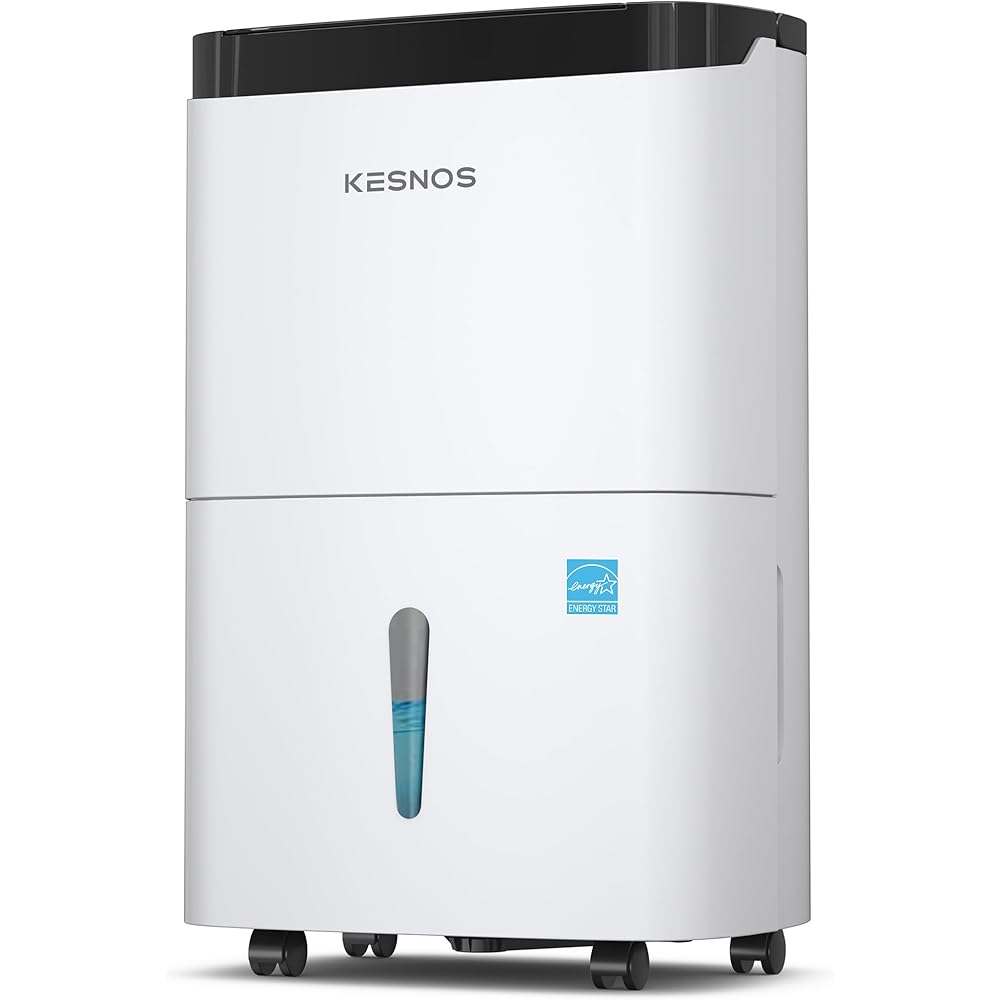 - Kesnos 80 Pints Energy Star Dehumidifier for Home & Basement with Drain Hose, Ideal for Large Spaces up to 5,000 Sq. Ft., Featuring Auto Defrost & Self-Drying Function