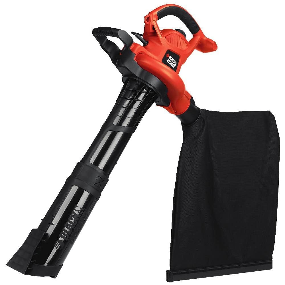 BLACK+DECKER 3-in-1 Electric Leaf Blower, Leaf Vacuum/Mulcher, Corded, 12-Amp (BV6600) : Patio, Lawn & Garden