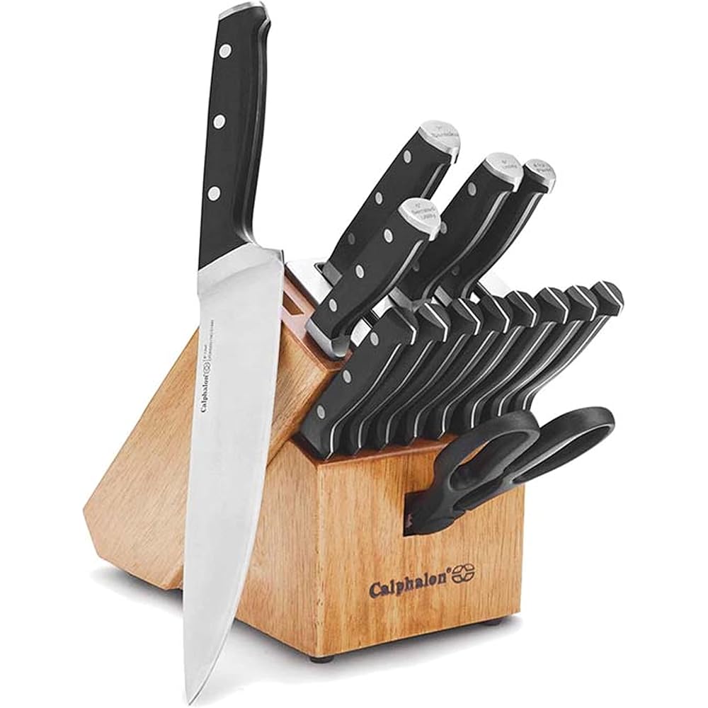 Calphalon Kitchen Knife Set with Self-Sharpening Block: Home & Kitchen