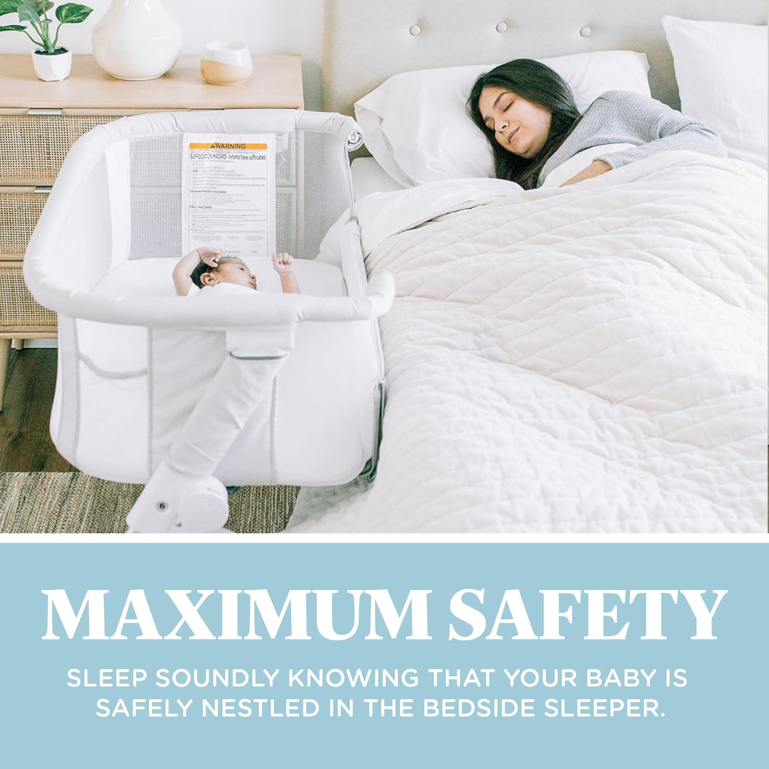 Baby Delight Beside Me Dreamer Bassinet | Bedside Sleeper | 6-Position Height Adjustment | Driftwood Grey : Baby