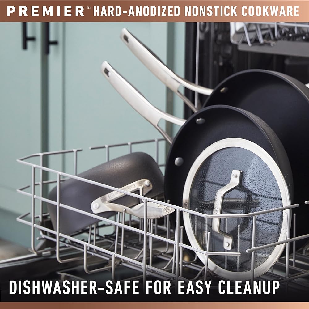 Calphalon Premier Hard-Anodized Nonstick 3.5-Quart Sauce Pan with Lid, Black, 3.5 QT: Home & Kitchen