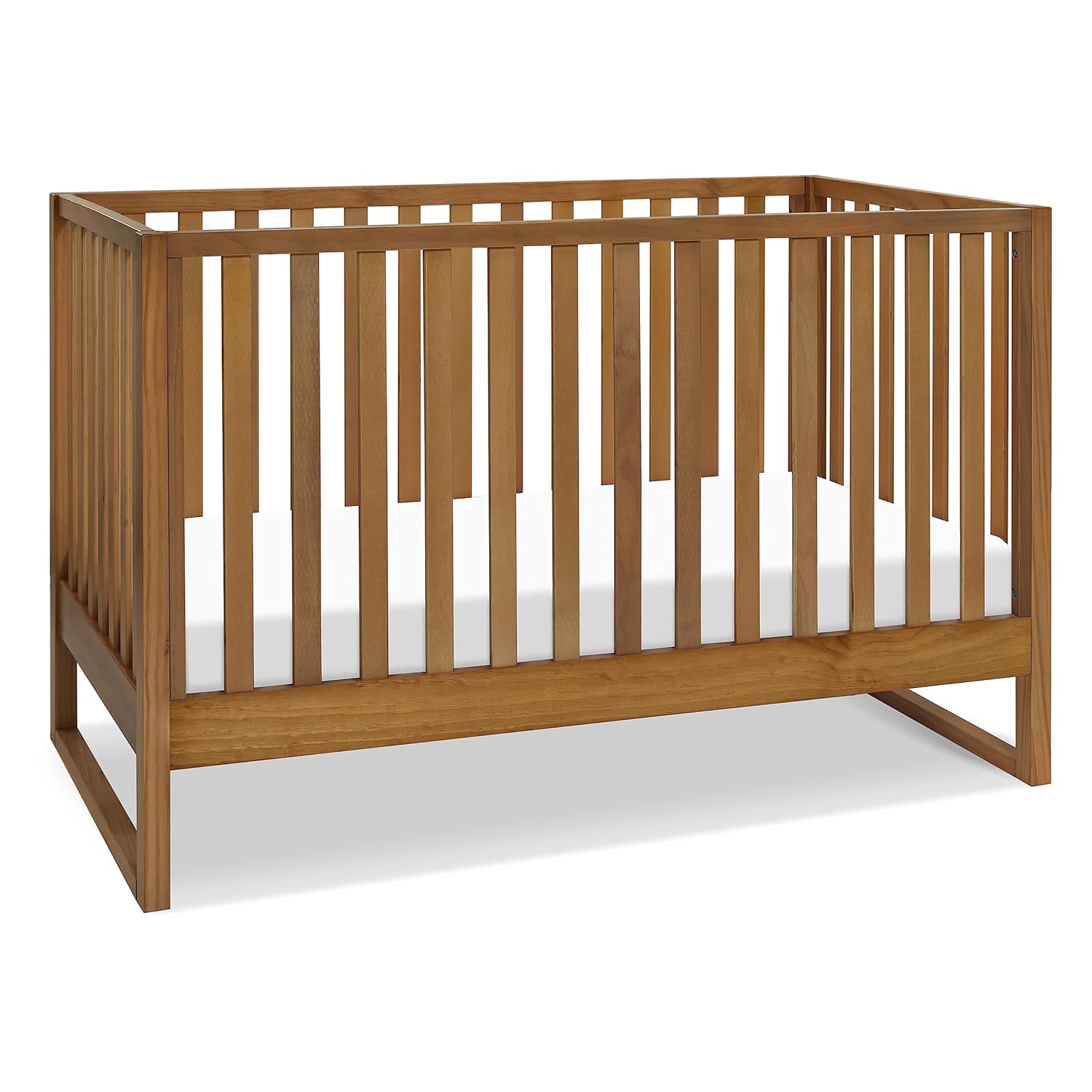 : DaVinci Hunter 3-in-1 Convertible Baby Crib with Toddler Bed and Daybed Conversion - Strong, Durable, and Easy to Assemble - GREENGUARD Gold Certified with 4 Adjustable Mattress Heights - Chestnut : Baby