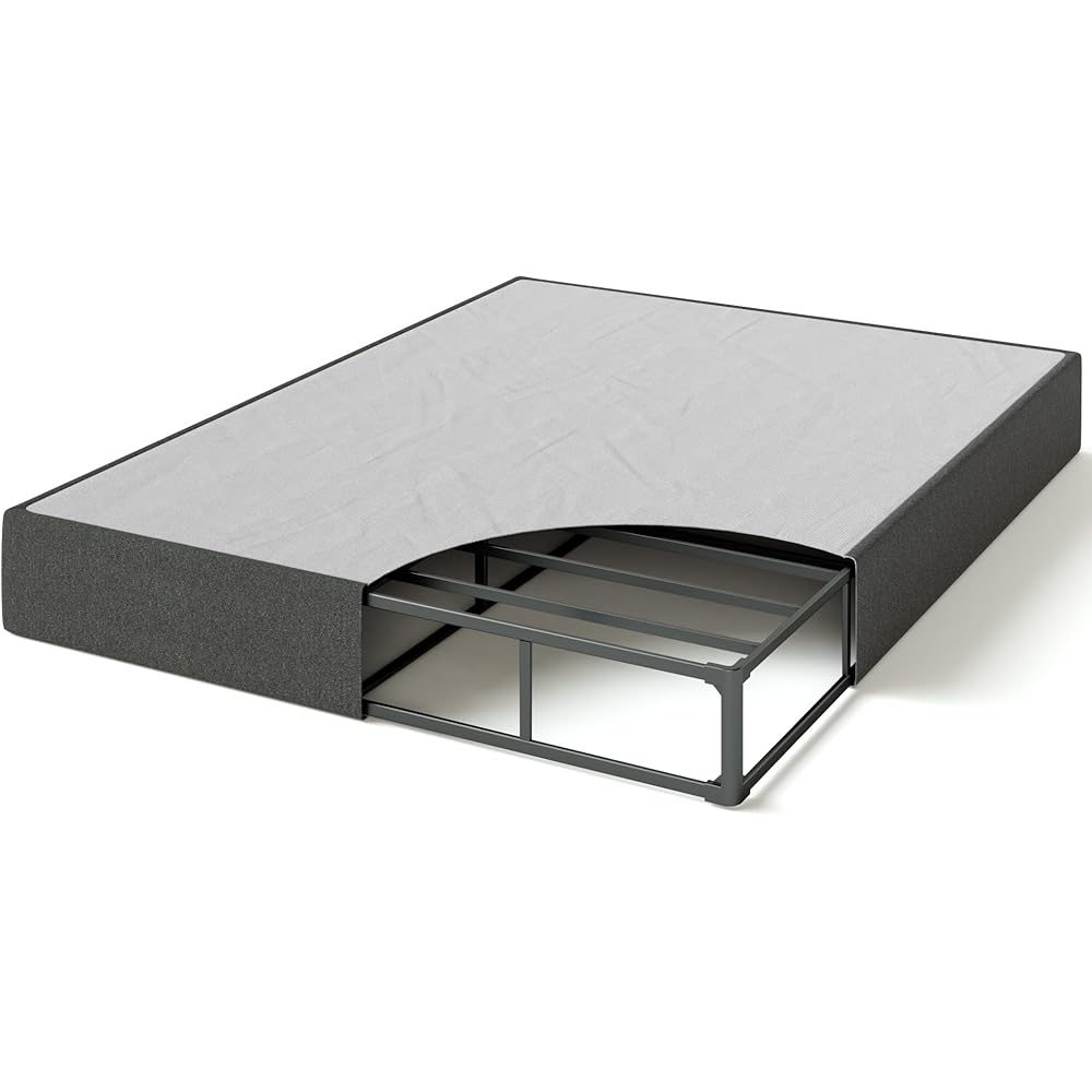 ZINUS 9 Inch WonderBox(TM) Smart Box Spring, Quick Assembly Mattress Foundation, Durable Metal Frame, King, Grey : Home & Kitchen