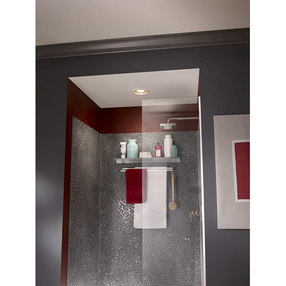 Broan-NuTone 744 Recessed Light Ventilation Fan, 70 CFM, 1.5 Sones, White - Built In Household Ventilation Fans -