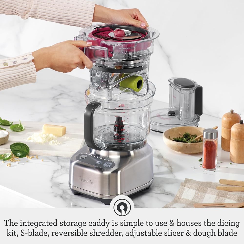Breville BFP638 Paradice 9 Cup Food Processor and Dicer, Small, Brushed Stainless Steel : Baby
