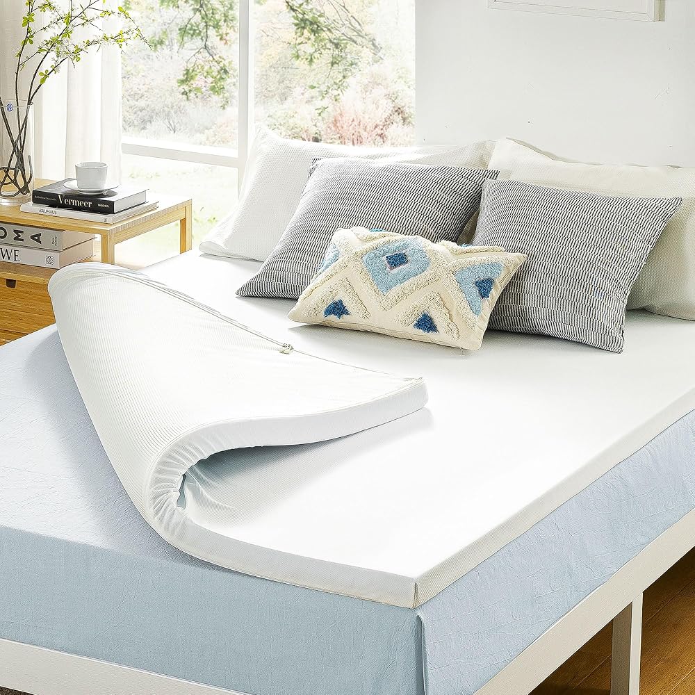 Best Price Mattress 3 Inch Gel Memory Foam Mattress Topper with Cover, CertiPUR-US Certified, Dorm Essentials, King : Home & Kitchen