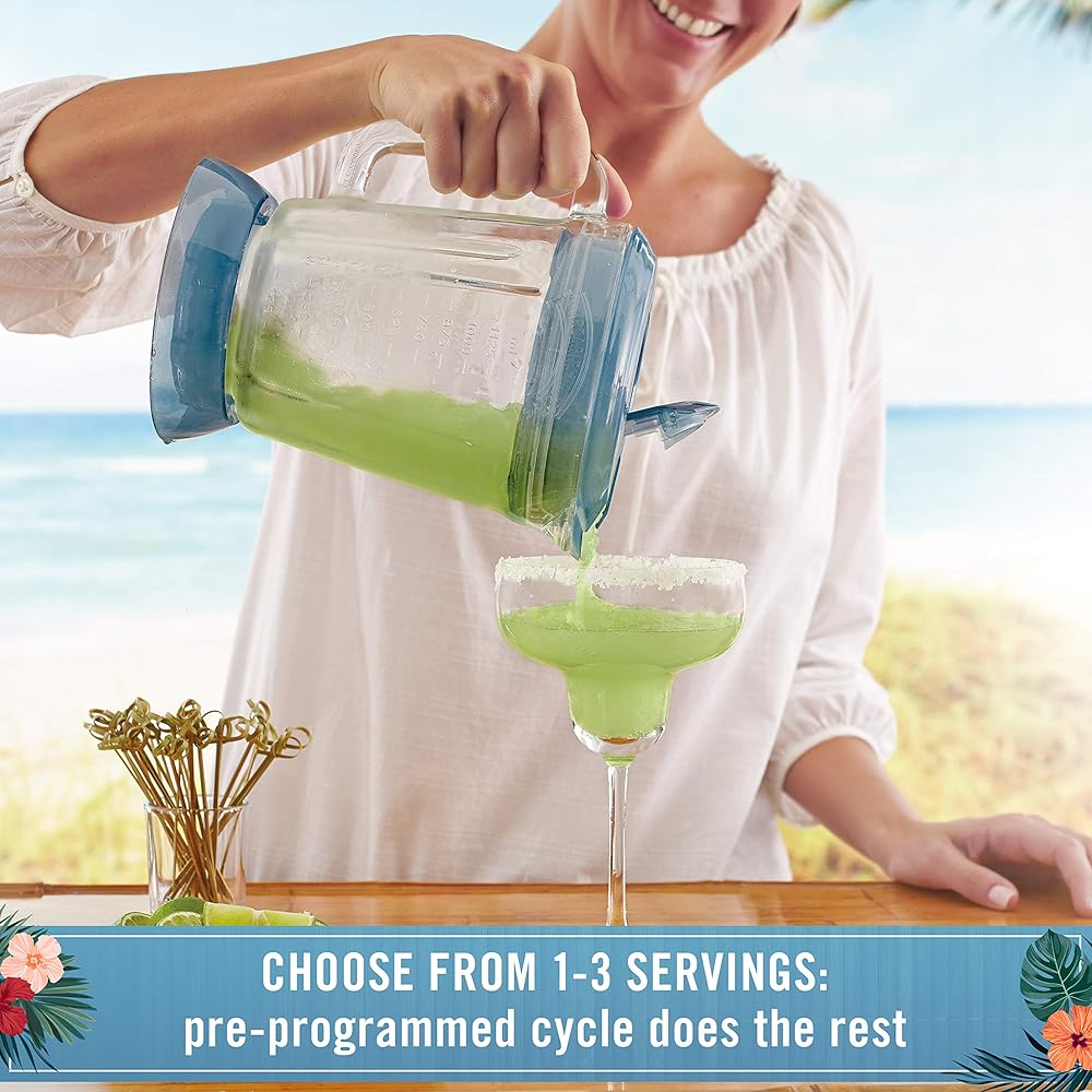 Margaritaville Key West Frozen Concoction Maker with Easy Pour Jar and XL Ice Reservoir, 4 Programmed Drink Settings, Great for Entertaining and Parties : Industrial & Scientific