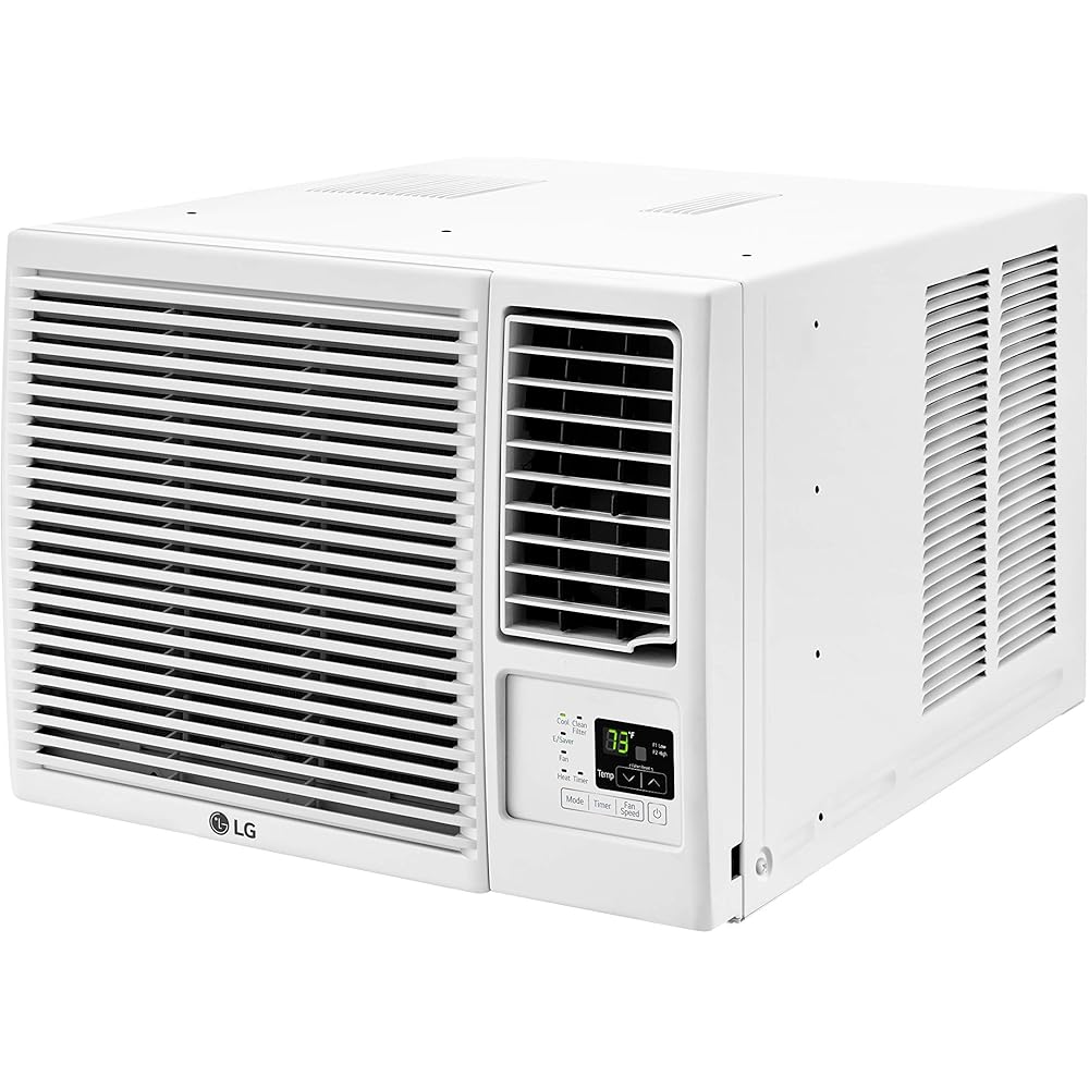 LG 23,000 BTU Window Air Conditioner with Heat, 230V, AC Heater Combo Window Unit for Rooms up to 1400 Sq. Ft., Perfect for Living Room, Den, Bedroom, or Office, AC Heater Window Unit with Remote : Home & Kitchen