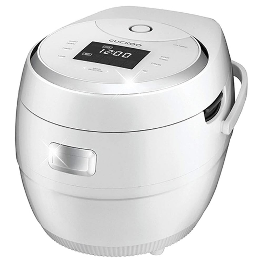 CUCKOO CR-1020F 10-Cup (Uncooked) / 20-Cup (Cooked) Micom Rice Cooker with Nonstick Inner Pot, 16 Menu Options, LCD Display, Fuzzy Logic Tech, Auto Clean (White): Home & Kitchen