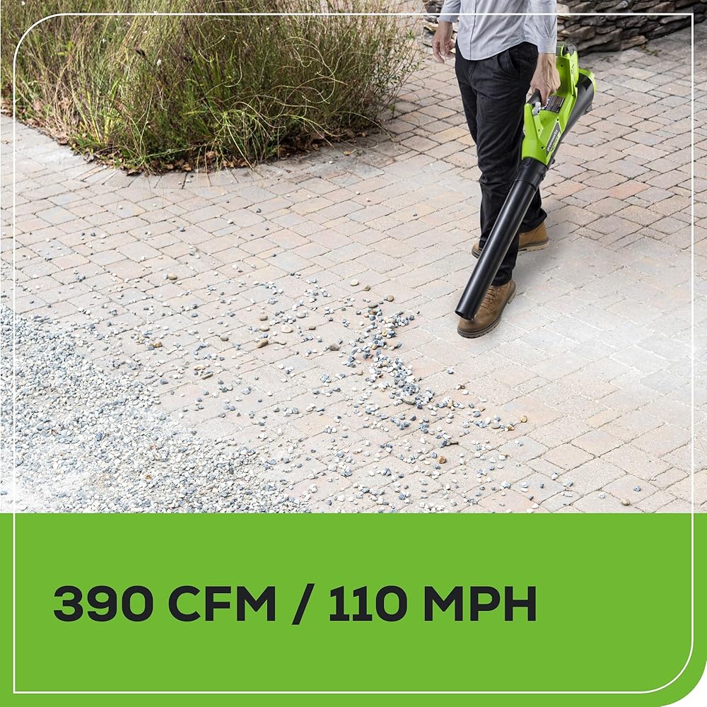 Greenworks 40V Lawn Care Combo Kit, Trimmer & Blower for Edging & Leaf Cleanup, 2.0Ah Battery & Charger (Gas-Free Yard Duo)