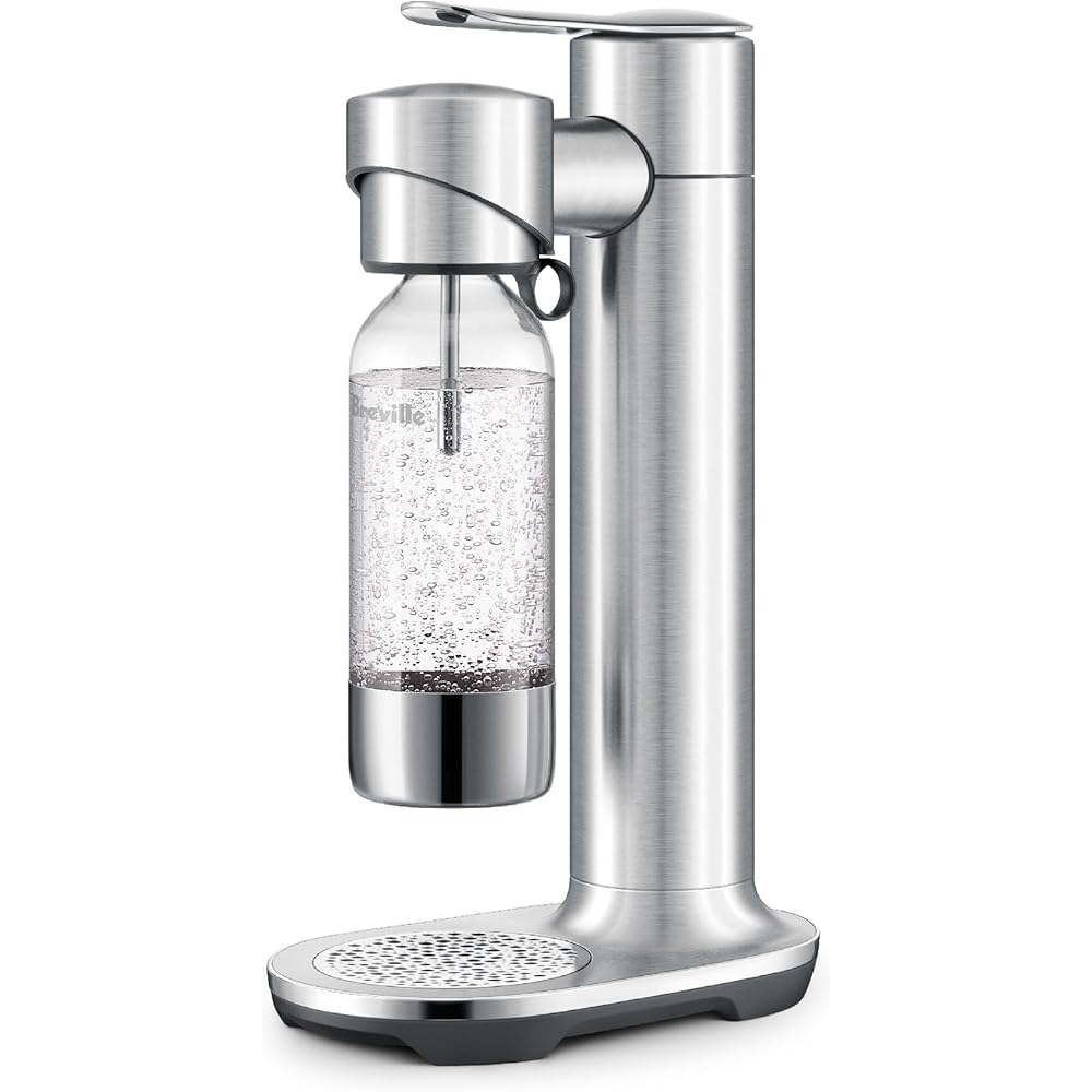 Breville BCA600BSS InFizz Aqua Sparkling Water Maker, Brushed Stainless Steel: Home & Kitchen