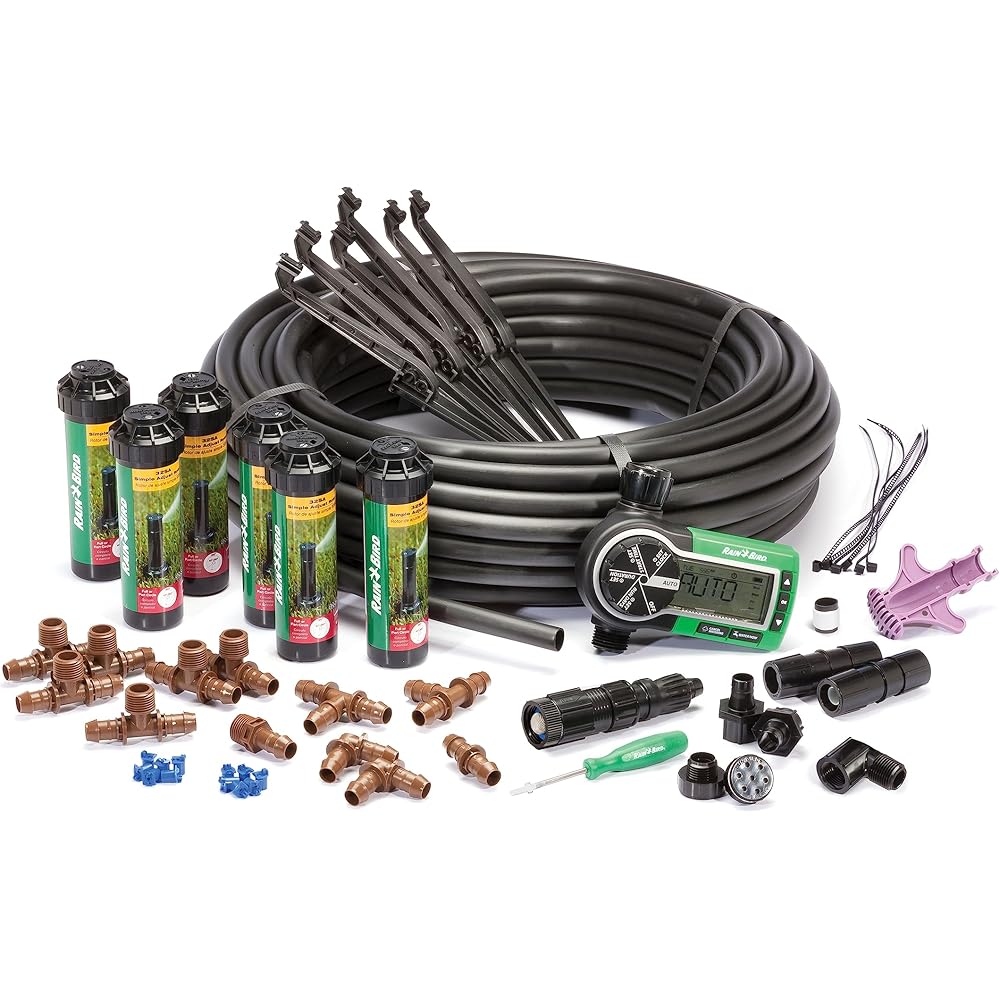 : Rain Bird 32ETI Easy to Install In-Ground Automatic Sprinkler System Kit : Patio, Lawn & Garden