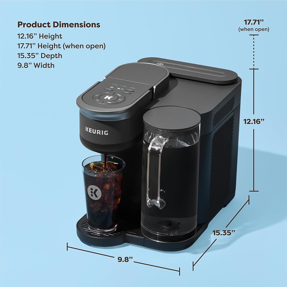 Keurig K-Brew+Chill Iced or Hot Single-Serve K-Cup Coffee Maker with MultiStream and QuickChill Technology, 70oz. Removable Reservoir: Home & Kitchen