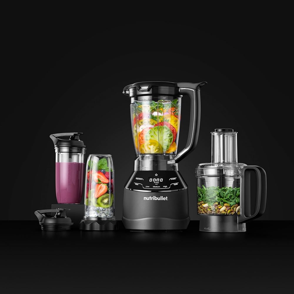 nutribullet Triple Prep System NBKS50100, Black: Home & Kitchen