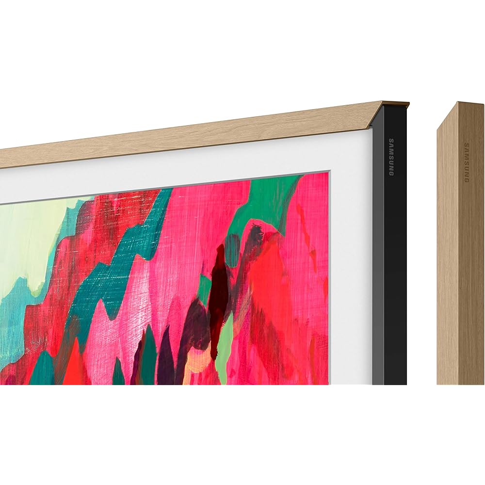 Samsung 65” The Frame Customizable Bezel (2025 Model), Magnetic, Quick and Easy Installation, VG-SCFF65TKBZA, Modern Teak : Cell Phones & Accessories