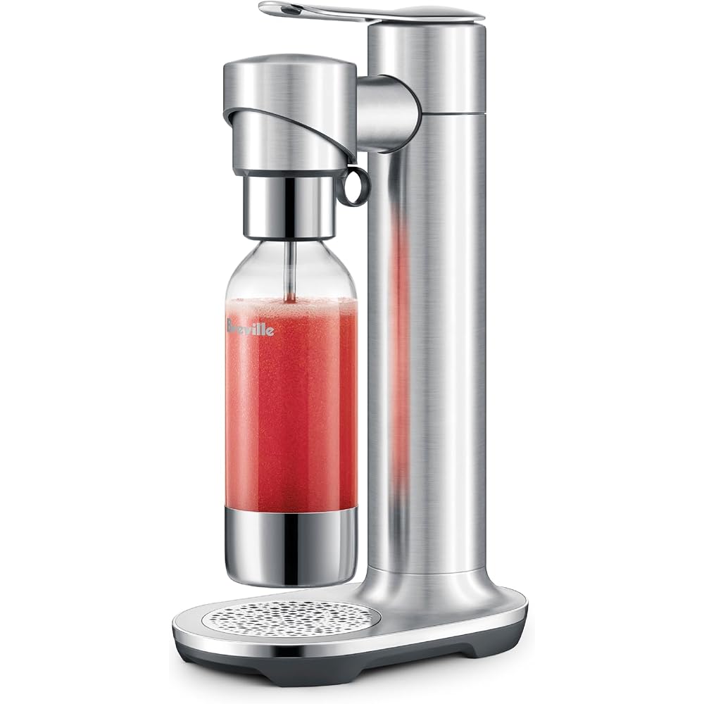 Breville BCA800BSS InFizz Fusion Sparkling Water and Beverage Carbonator, CO2 Canister Not Included, Brushed Stainless Steel: Home & Kitchen