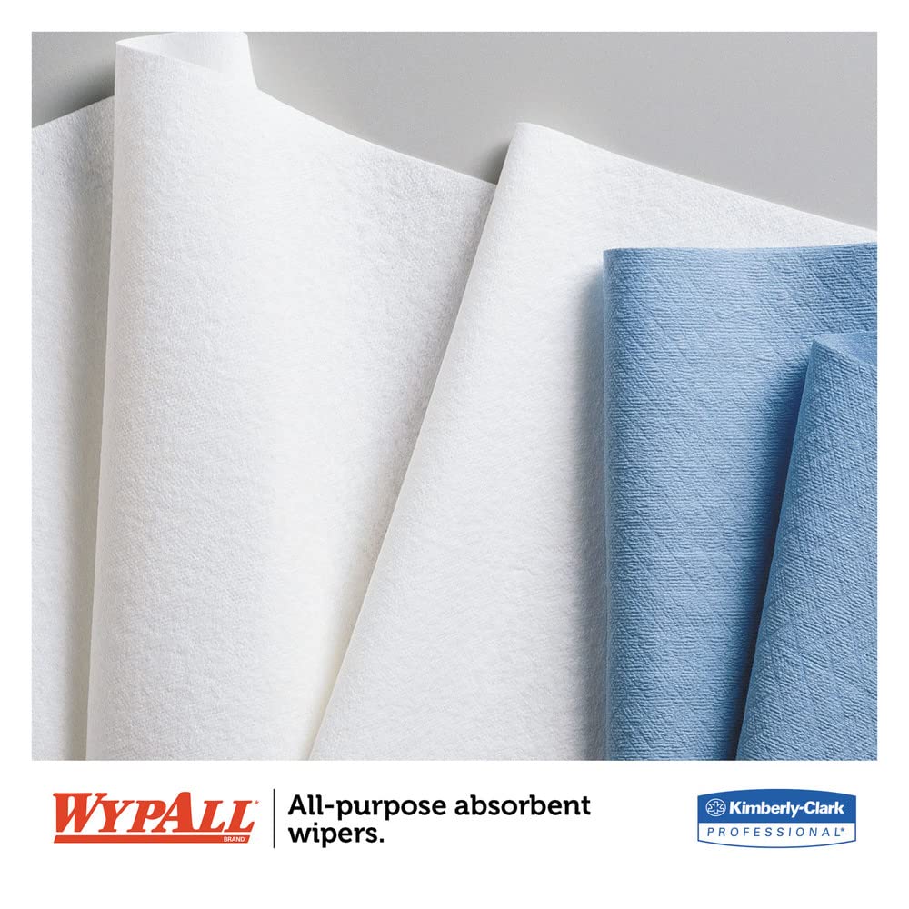 WypAll PowerClean L40 Cloths Extra Absorbent Wipes (05027), Bulk Paper Wipers, White (70 Sheets/Roll, 24 Rolls, 1,680 Sheet Total) : Home & Kitchen