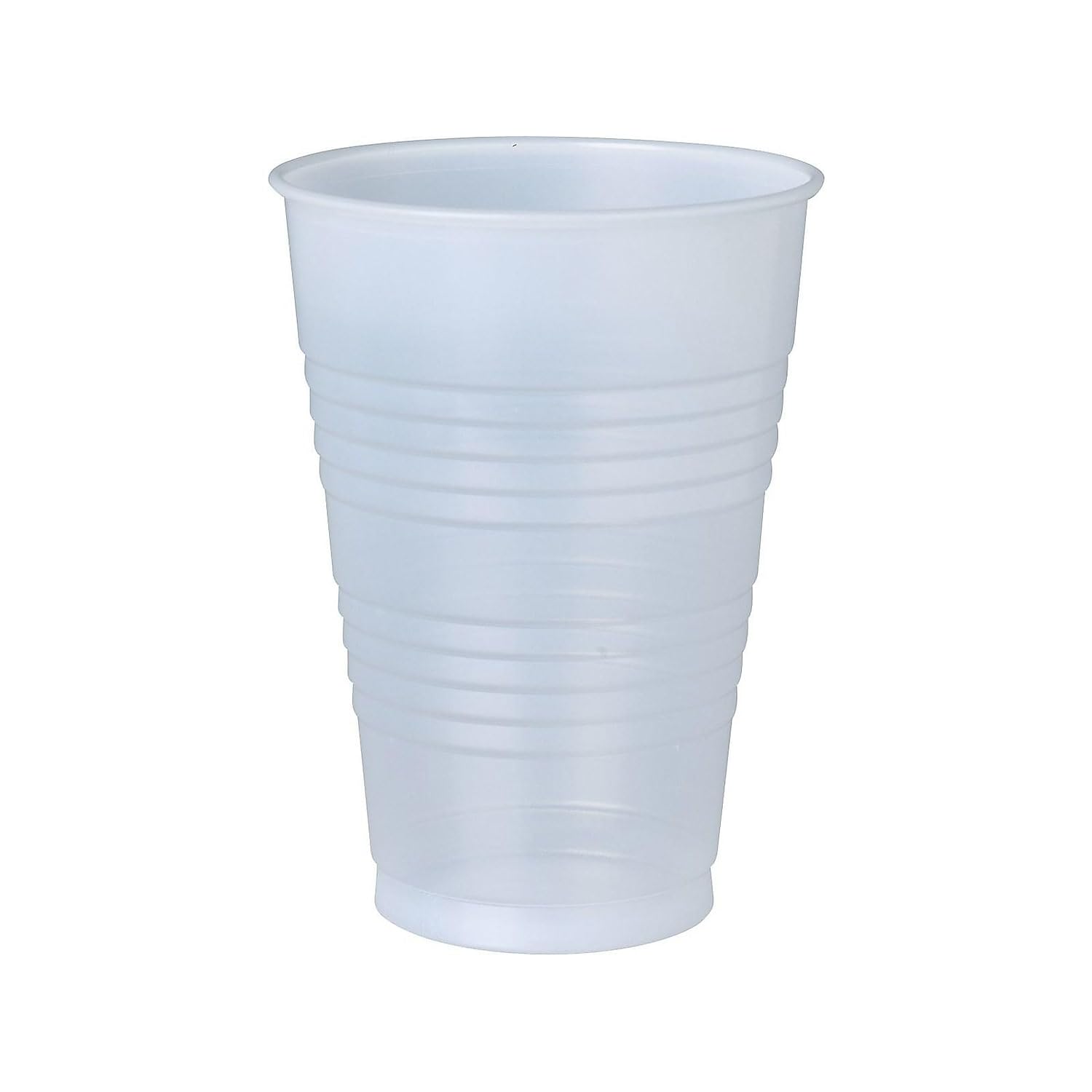 DART Y16T 16 oz Tall Trans Ribbed PS Cup (Case of 1000), translucent,