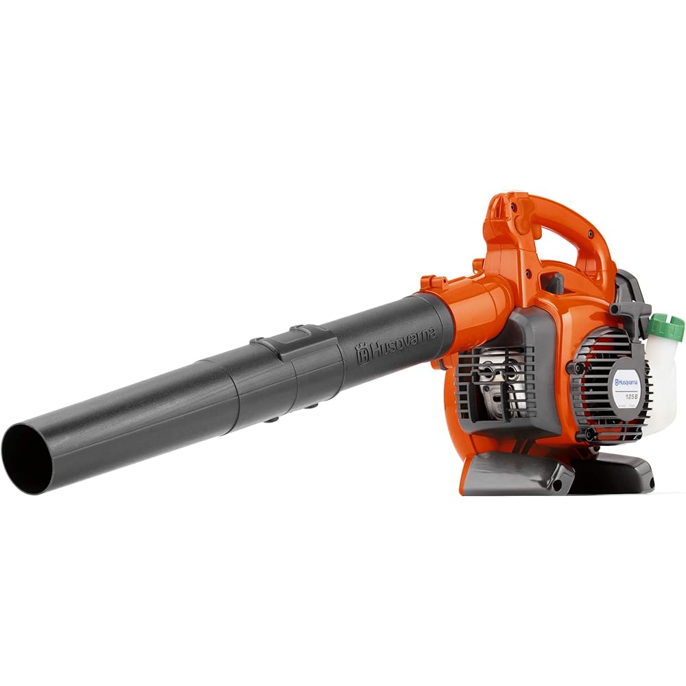 Husqvarna 125B Gas Leaf Blower, 28-cc 1.1-HP 2-Cycle Handheld Leaf Blower, 470-CFM, 170-MPH, 12.5-N Powerful Clearing Performance and Ergonomic Design, Gifts for dad : Patio, Lawn & Garden