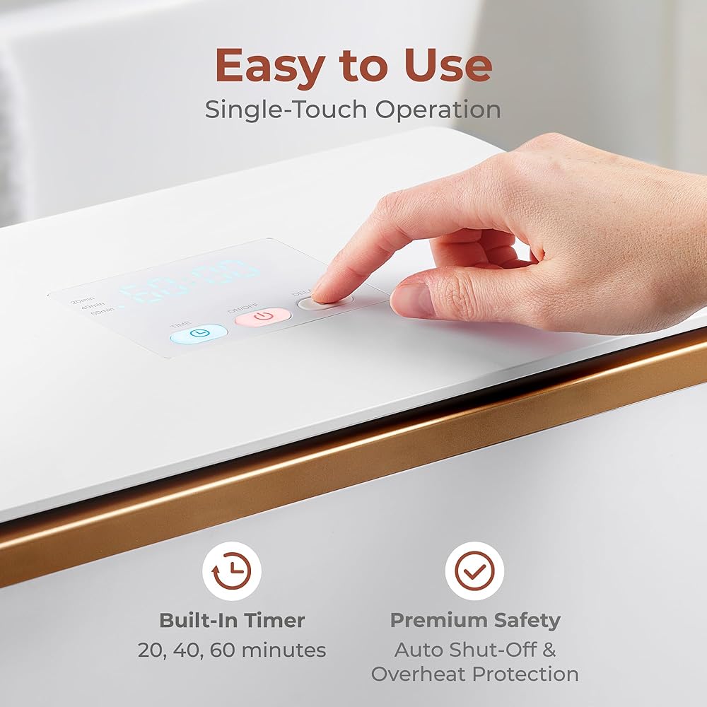 SereneLife Luxury Rectangle Towel Warmer - Spa & Bathroom Heater with Custom Fragrance, Auto Shut-Off, Fits 2 large Towels, Blankets, Bathrobes, PJ's - Perfect Gift for Him & Her (Rose Gold) : Home & Kitchen