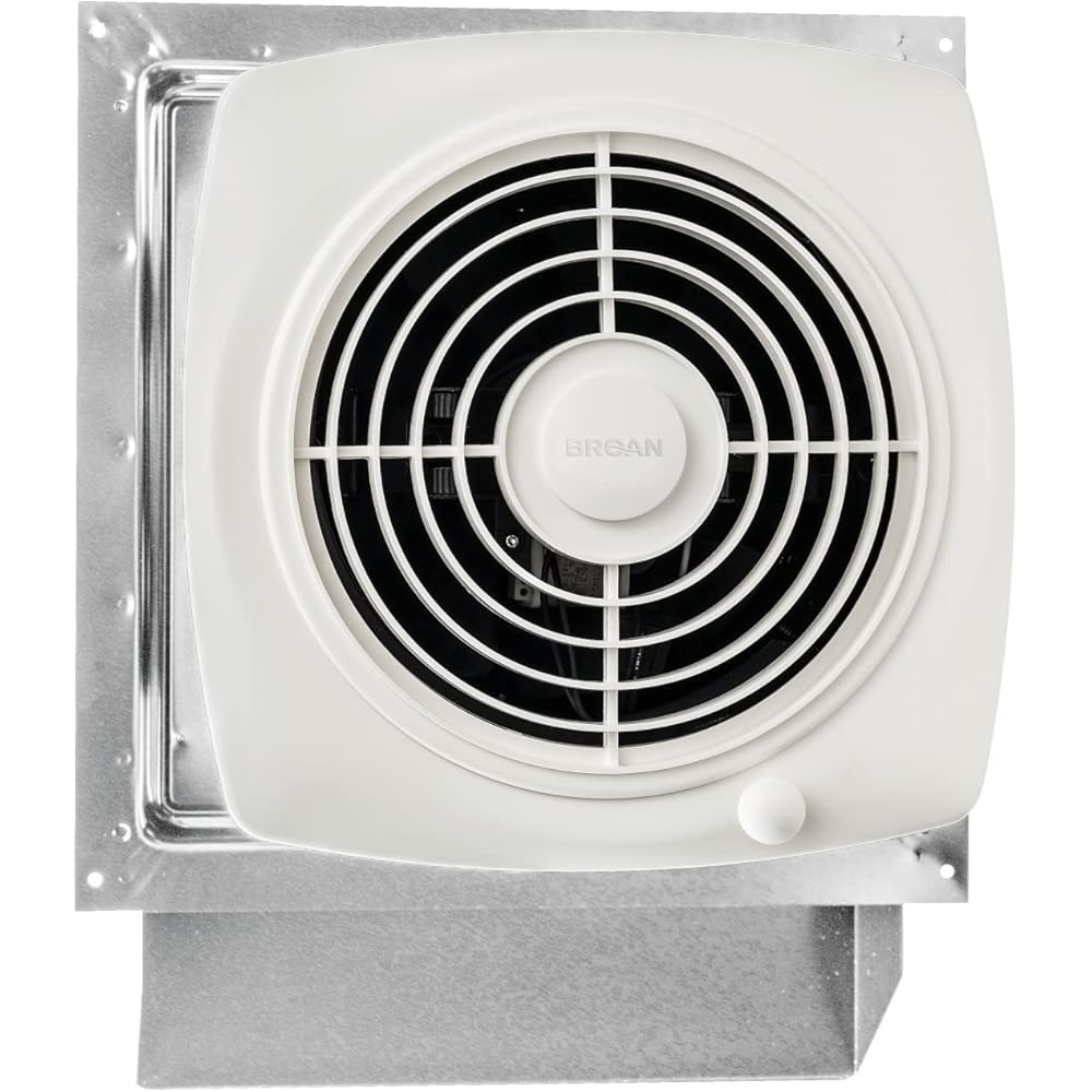 Broan-NuTone 509 Through-the-Wall Ventilation Fan White Cover, 200 CFM, 8.5 Sones, 8