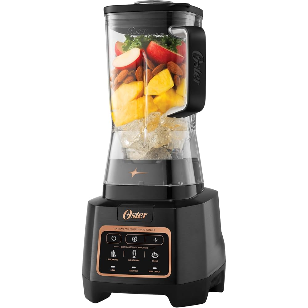 Oster Extreme Mix Blender, 1500 Watt High Speed Blender with 10-Point Blade, 64 oz. with Auto Programs: Home & Kitchen