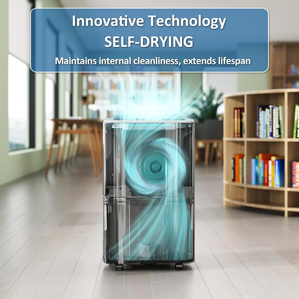 - Waykar 150 Pints Energy Star Dehumidifier with Pump for Spaces up to 7,000 Sq. Ft at Commercial and Industrial Large Room, Warehouse, Home, Basement, Bedroom with Drain Hose, Auto Defrost, Self-Drying