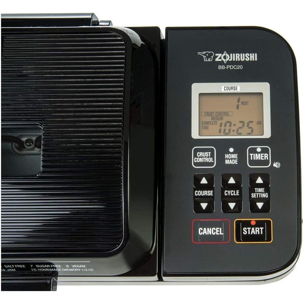Zojirushi BB-PDC20BA Home Bakery Virtuoso Plus Breadmaker, 2 lb. loaf of bread: Home & Kitchen