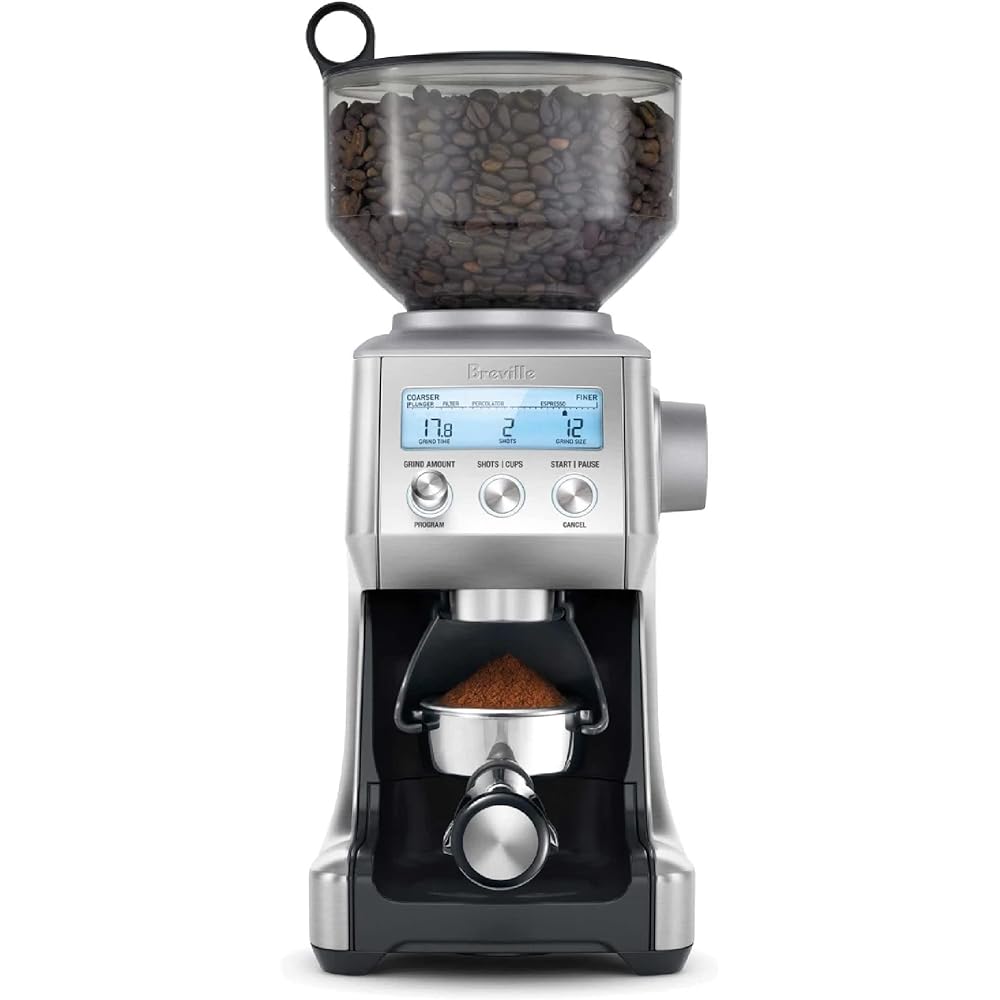 Breville BCG820BSS Smart Grinder Pro, 18 oz Coffee Bean Capacity, Brushed Stainless Steel : Home & Kitchen