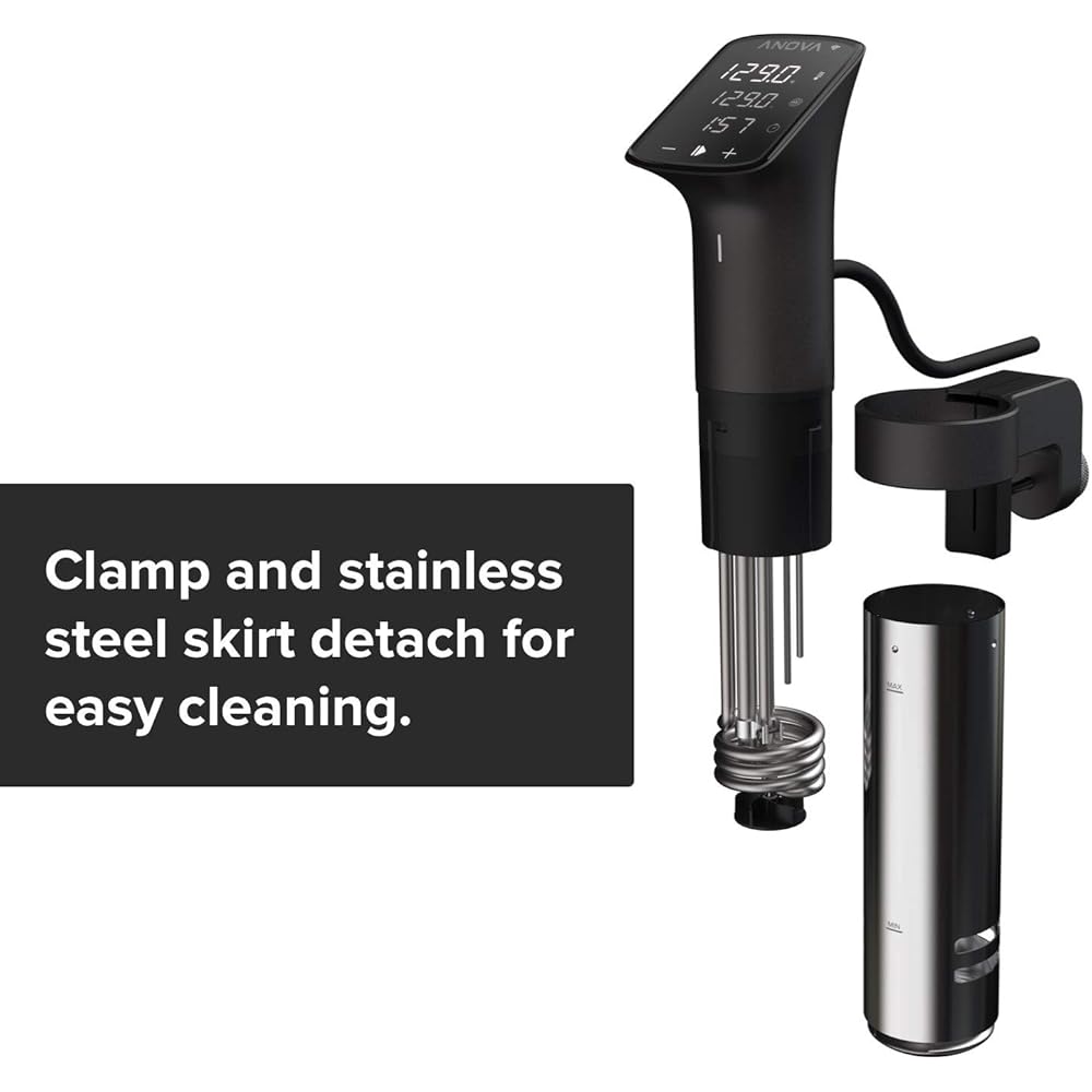 Anova Culinary Sous Vide Precision Cooker Pro, 1200 Watts, Black and Silver : Home & Kitchen