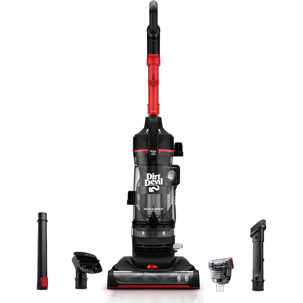 - Dirt Devil Multi-Surface Rewind+ Upright Bagless Vacuum Cleaner for Carpet and Hard Floor, Powerful, Lightweight, Corded Vacuum Cleaners for Home Use