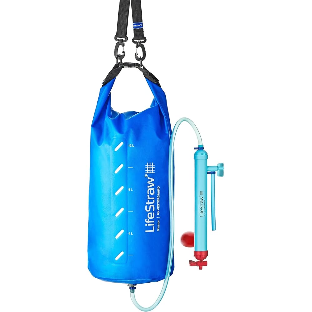 : LifeStraw Mission High-Volume Gravity-Fed Water Purifier, 12 L (LSM12) : Sports & Outdoors