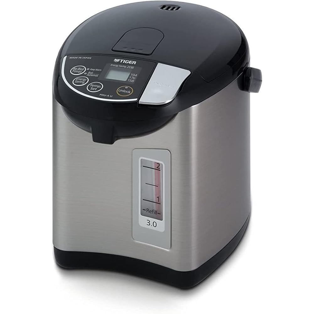 Tiger PDU-A30U-K Electric Hot Water Boiler and Warmer, Stainless Black, 3-Liter : Automotive