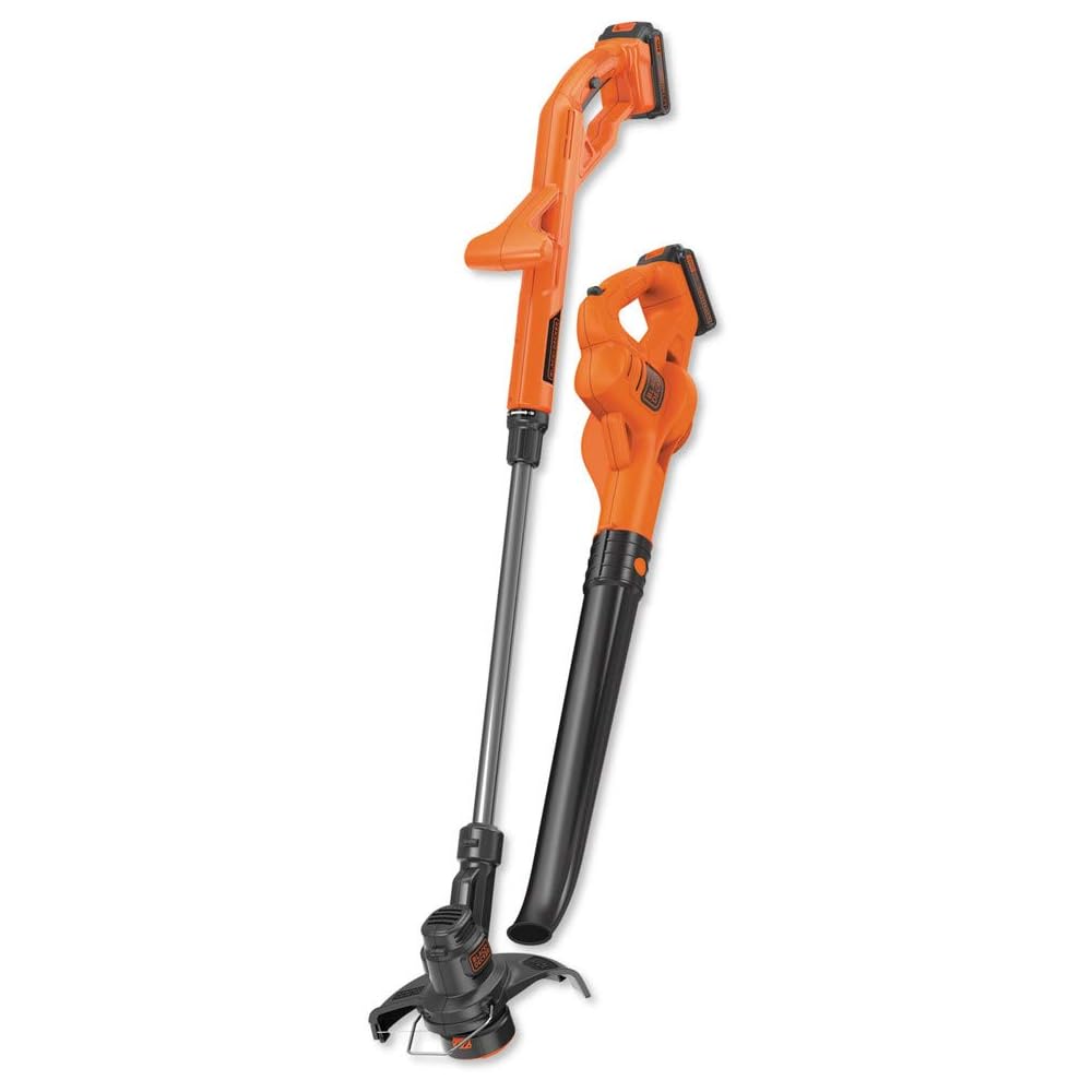 : BLACK+DECKER 20V MAX* POWERCONNECT 10 in. 2in1 Cordless String Trimmer/Edger + Sweeper Combo Kit (LCC222) : Patio, Lawn & Garden