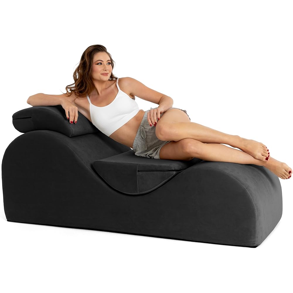 Avana Luvu Lounger - Chaise Lounge Chair for Yoga, Exercise, Massage - High Density Foam - Made in The USA - Black : Patio, Lawn & Garden