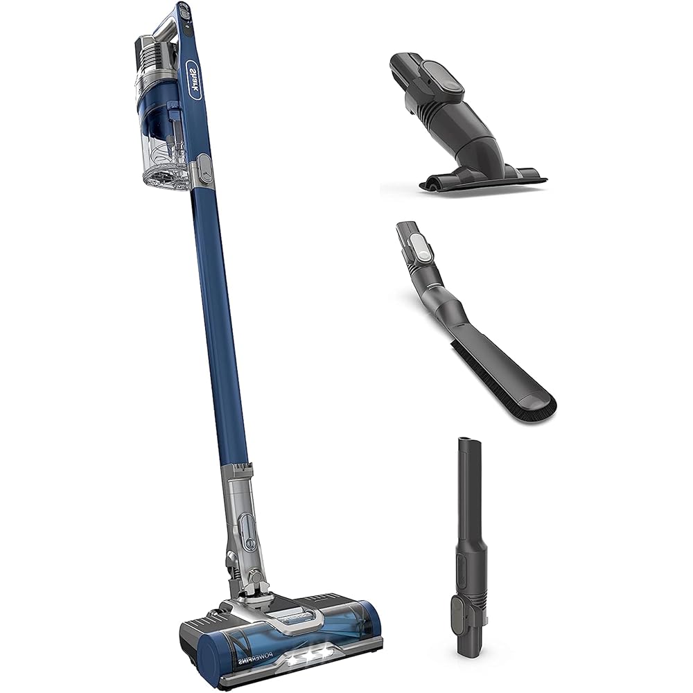 - Shark Cordless Pet Plus Vacuum with HEPA Filter, Powerful Suction, Lightweight, 40min Runtime, Anti-Allergen Complete Seal, PowerFins, Self-Cleaning Brushroll, for Carpets & Hardfloors, Blue, IZ361H