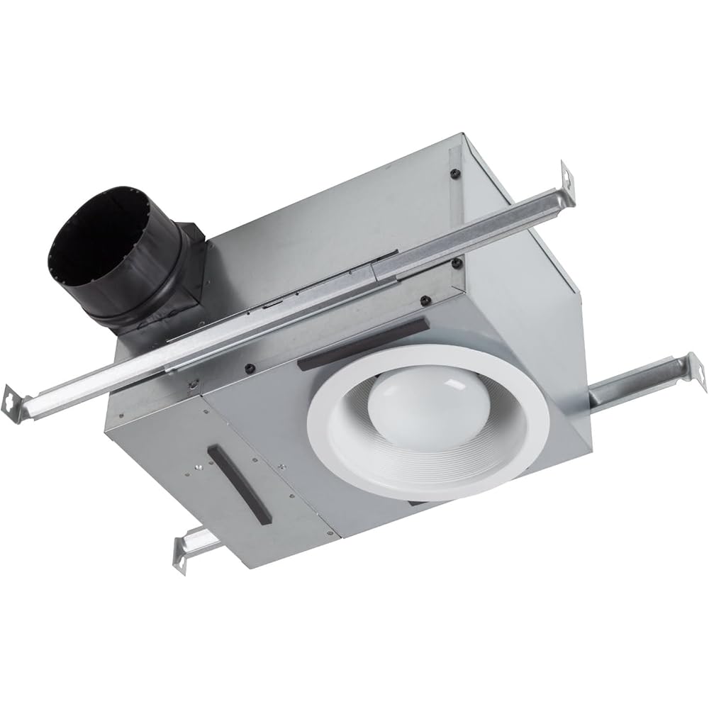 Broan-NuTone 744 Recessed Light Ventilation Fan, 70 CFM, 1.5 Sones, White - Built In Household Ventilation Fans -