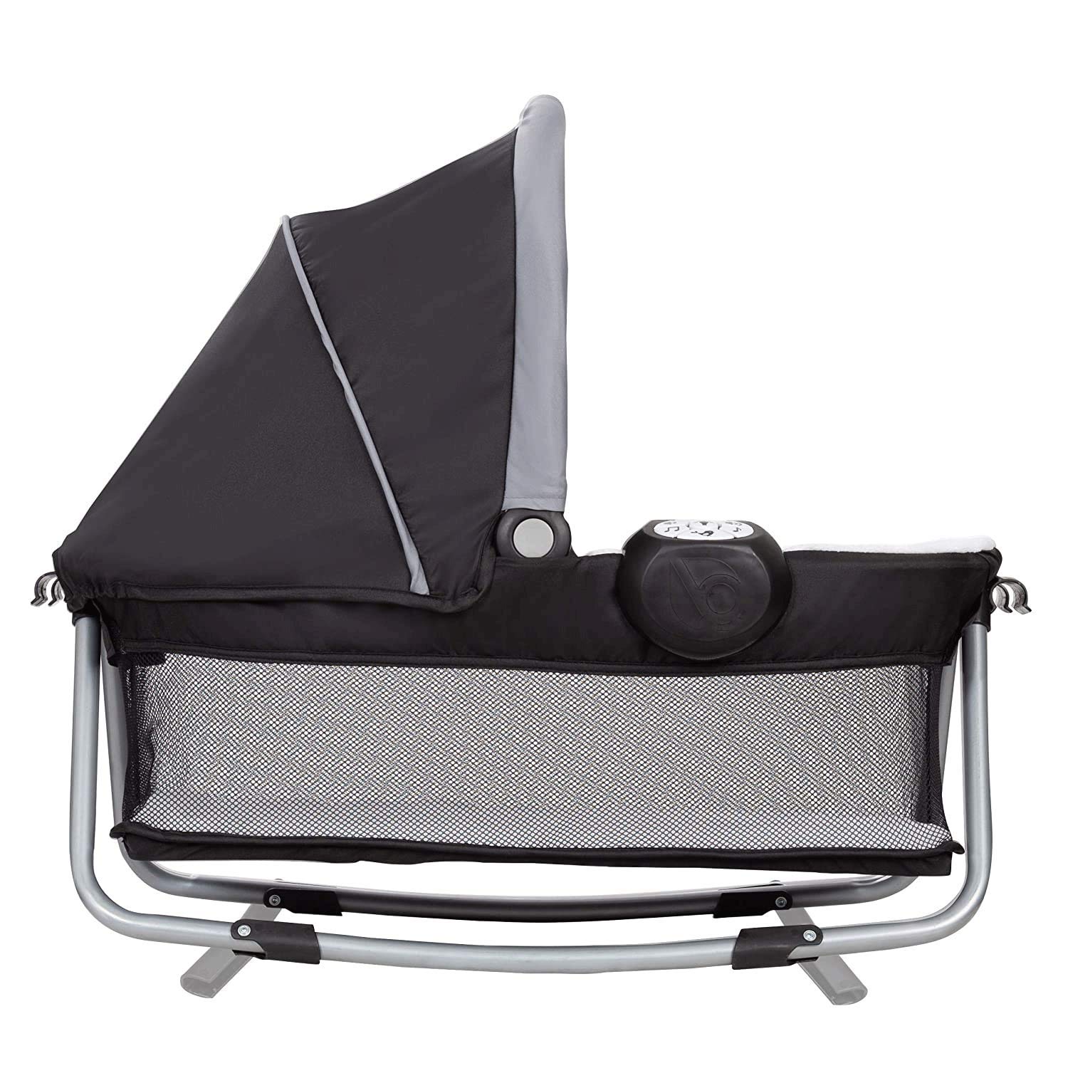 : Baby Trend Retreat Nursery Center with Two Removable Rock A Bye Bassinets, Changing Table, Organizer, and Music Center with Nightlight, Quarry : Baby